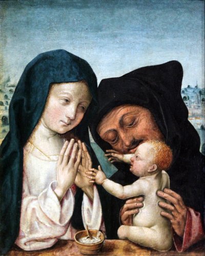 The Holy Family by Master of the Saint Bartholomew Altarpiece